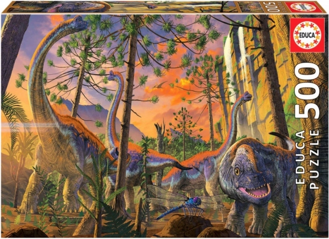 Dėlionė EDUCA smalsus dinozauras – 500 detalių
