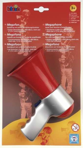 Vaikiškas ugniagesių megafonas su baterijomis