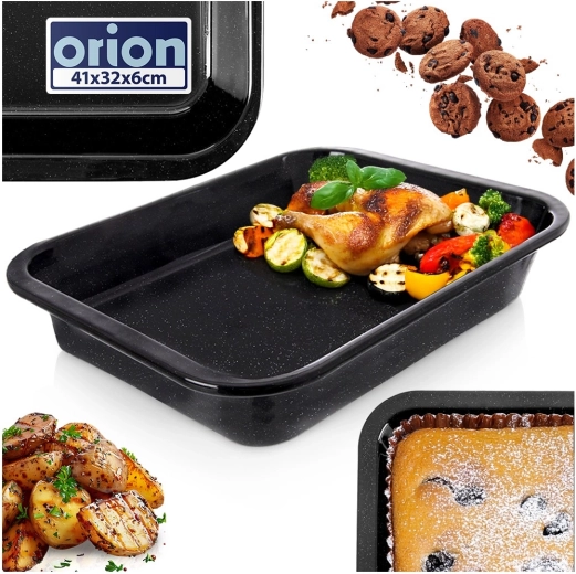 Aukšti kraštai saugiam kepimui