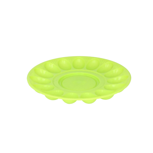 Plastikinė kiaušinių lėkštė 30 cm su dubenėliu viduryje