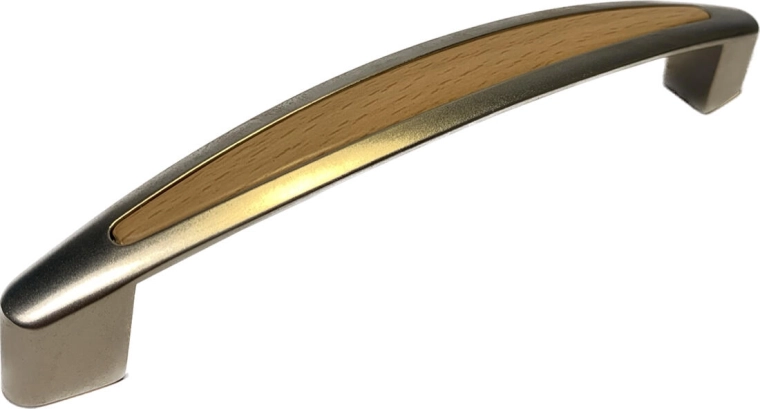 Fatima handle 128 matte nickel/beech