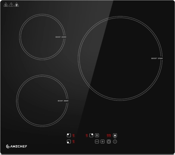 AMZCHEF 3-zone induction hob 60 cm