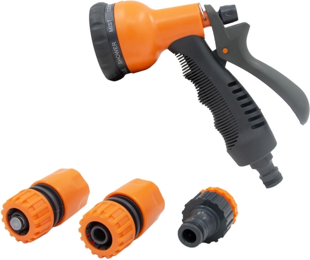 Garden spray gun with 8 functions AQUA + accessories