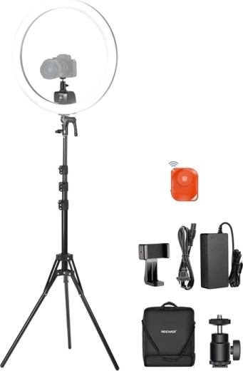 Neewer SRP18C RGB LED ring light 48 cm with tripod and phone holder