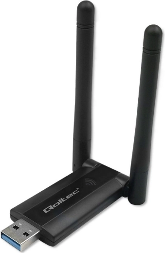 Greitas belaidis USB Wi‑Fi adapteris DUAL su antenomis