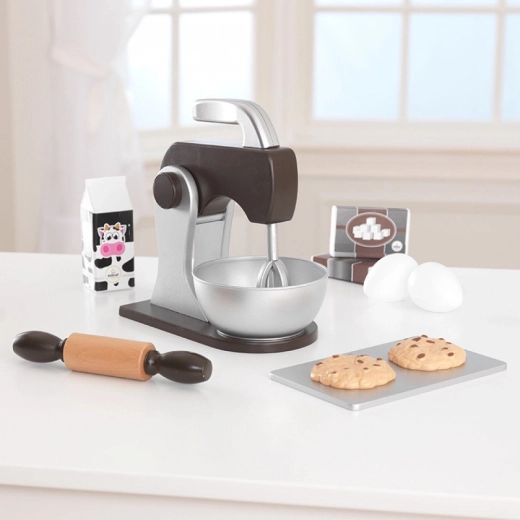KIDKRAFT virtuvės rinkinys su mikseriu – rudas