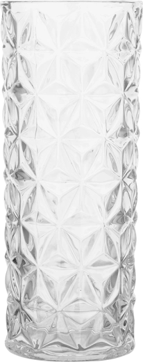 Purple glass candle holder 8.5 × 8.5 × 9 cm