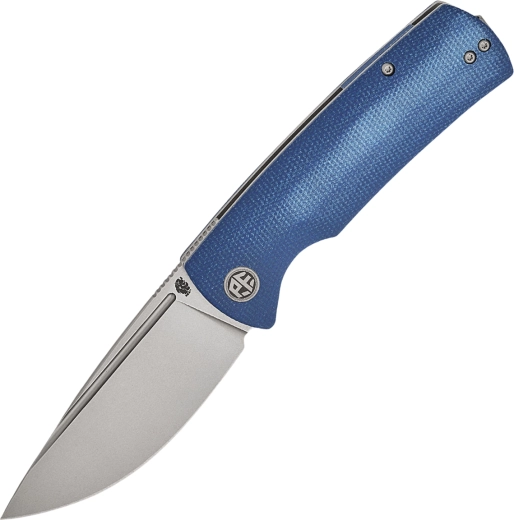 Kišeninis peilis Petrified Fish Beluga, mėlyna Micarta, stonewash geležtė 9,2 cm