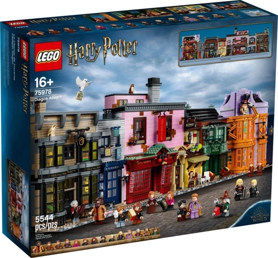LEGO HARRY POTTER Įstrižainės skersgatvis – modulinis kolekcinis konstruktorius