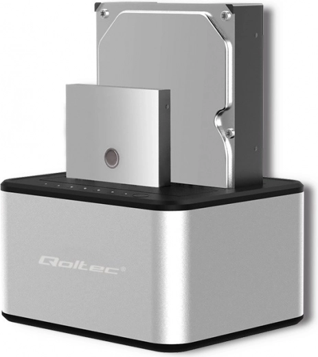 Dokavimo stotelė 2× HDD/SSD diskams 2.5"/3.5" SATA su USB 3.0 ir autonominiu klonavimu