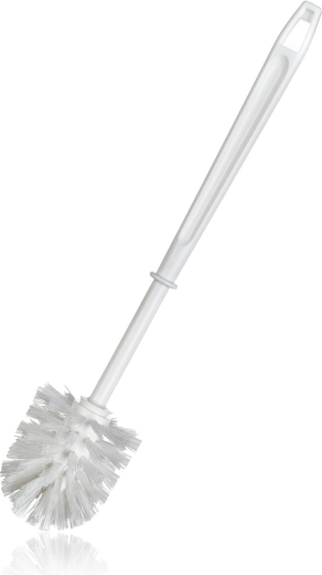 Plastikinis WC šepetys baltas 8 × 36 cm
