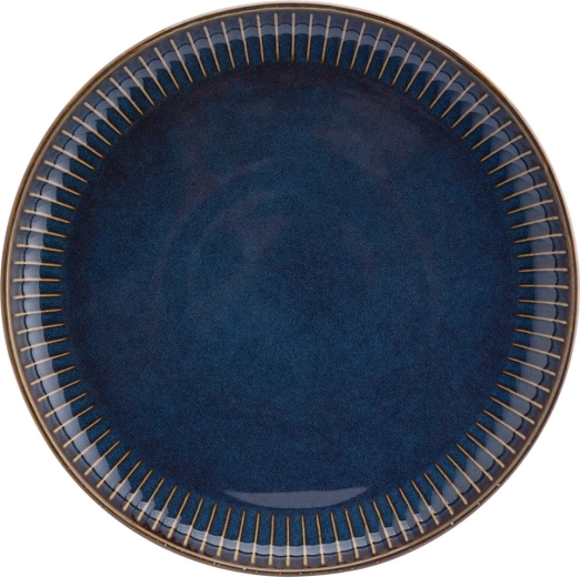 Reactive Stripes Dessert Plate 20.5 cm, Blue