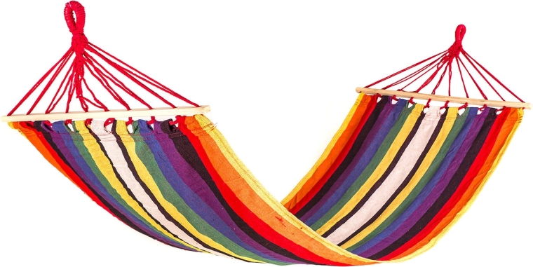 Pakabinamas supamas gultas 200 × 80 cm raudonas