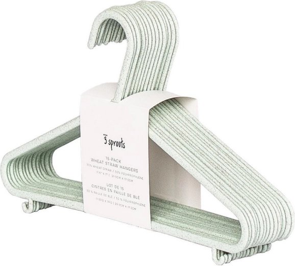3 Sprouts vaikiškos pakabos iš kviečių šiaudų Seafoam, 15 vnt.