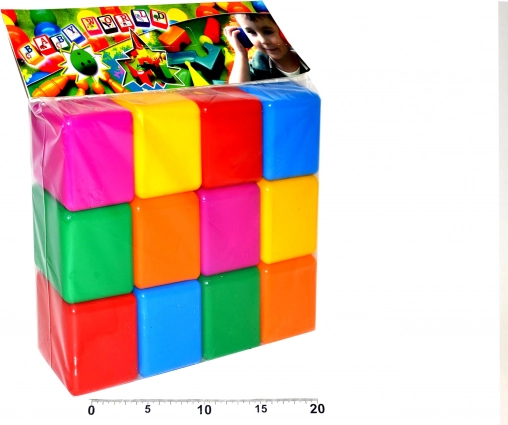 Soft building blocks for children, 12 pcs – WIKY
