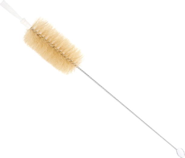 Bottle brush made of natural light bristles 3/4 l