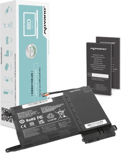 Movano Battery for Lenovo IdeaPad Y700-15ISK (Y700) 4050 mAh / 60 Wh