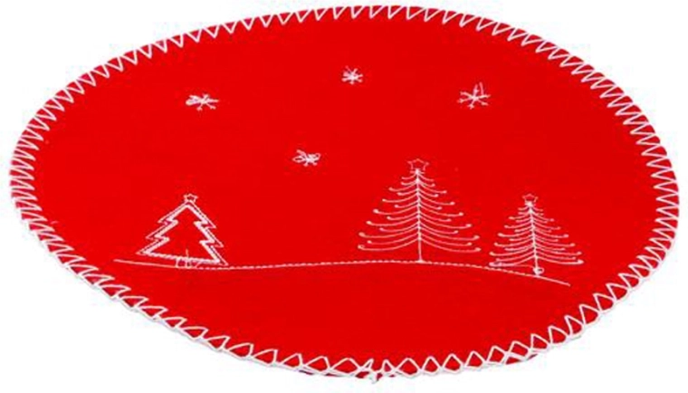Apvalus veltinio padėkliukas TORO 30 cm – spalvų miksas