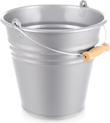 Plastic gray bucket 7 l