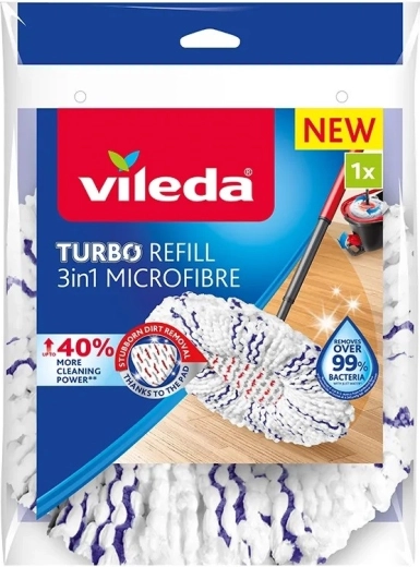 Atsarginis įdėklas rotaciniam šluostės mopui Turbo 3v1 Microfibre