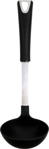 Ladle with black handle