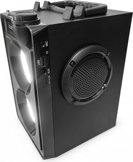 Karaoke and source connections: MIC-in and AUX-in
