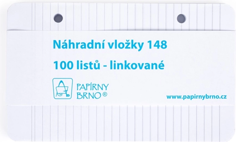 Atsarginis lapų įdėklas KARIS A6, linijuotas, 100 lapų (90 × 148 mm)