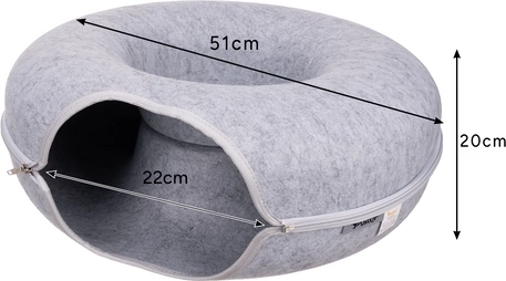 Dimensions suitable for kittens and adult cats
