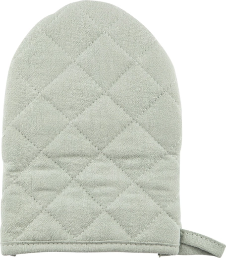 Cotton kitchen pot holder 14 × 20 cm, sage green