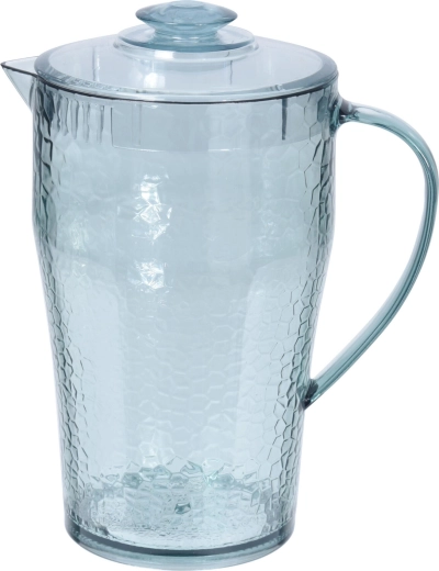 Plastikinis ąsotis su dangteliu 1,9 l – perdirbto stiklo išvaizda