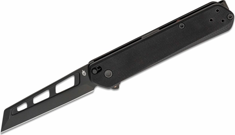 Gerber Spire AO – minimalistinis kišeninis peilis G10, 7,4 cm, visiškai juodas