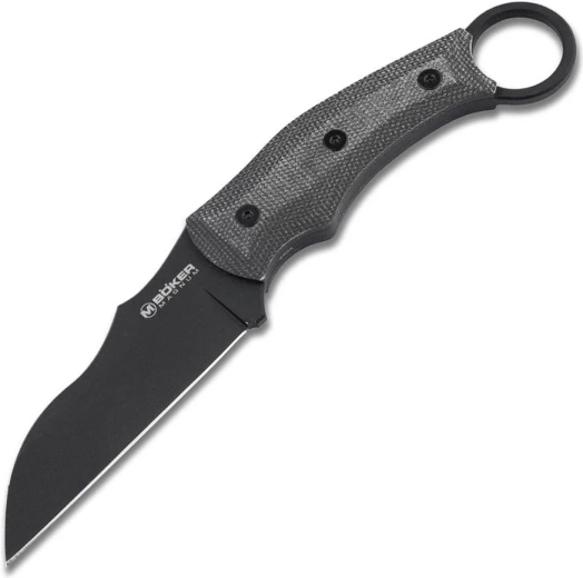 Taktinis karambitas Magnum Straight Karambit, 9,7 cm, PVD, juodas, Micarta, Kydex dėklas