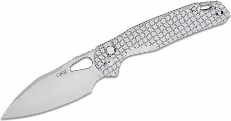 CJRB Frack folding pocket knife stonewash, all-metal - 1 piece