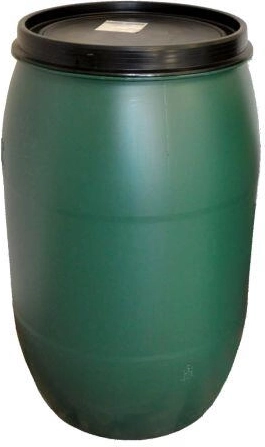 Plastic rainwater barrel 220 l with lid