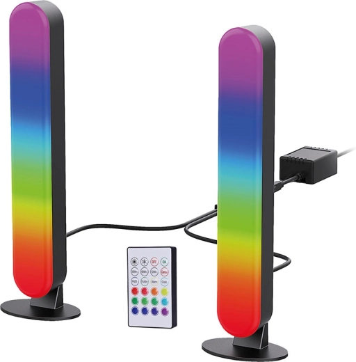 Solight RGB LED apšvietimas žaidėjams su nuotolinio valdymo pulteliu ir garso jutikliu