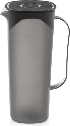 Plastikinis ąsotis su dangteliu 1,8 l – juodas