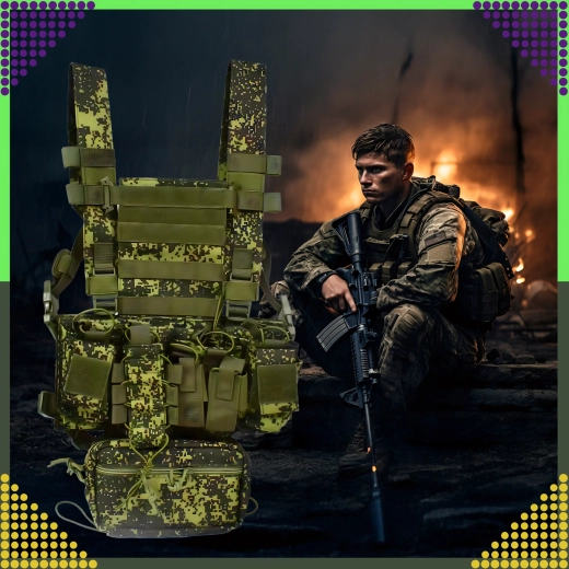 Lightweight and durable construction with laser-cut MOLLE