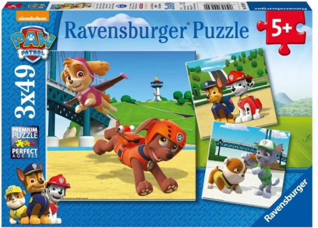 Ravensburger dėlionė „Šunyčiai patruliai“ 3×49 detalės