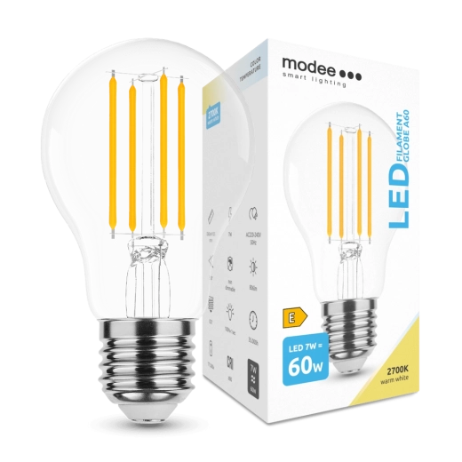 Modee LED Filament Bulb A60 7 W E27, 806 lm, Warm White