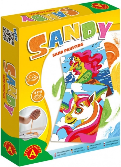 Smėlio paveikslėliai - Sandy - Undinėlė, Vienaragis