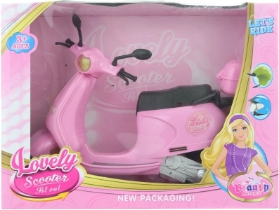 Plastic scooter for dolls