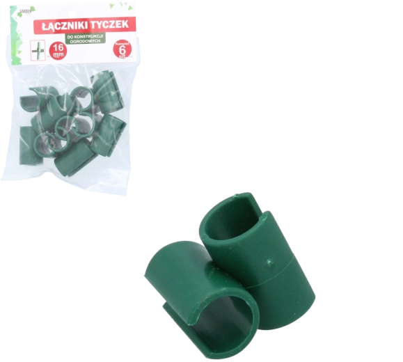 6 jungčių rinkinys sodo strypams 16 mm, T formos