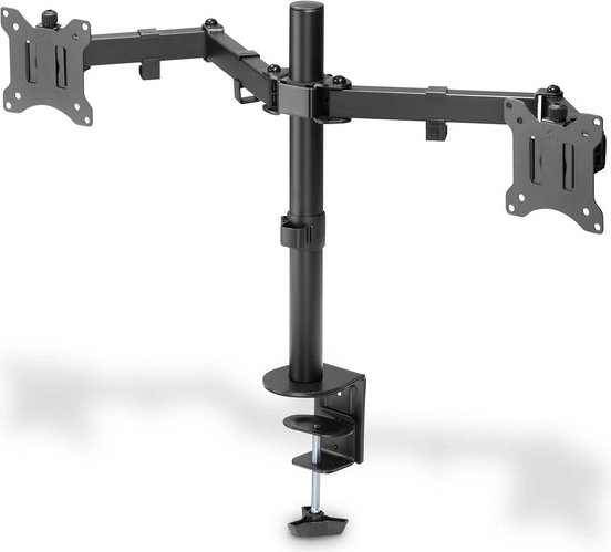 Double Table Monitor Stand with Clamp 15"-32", Black