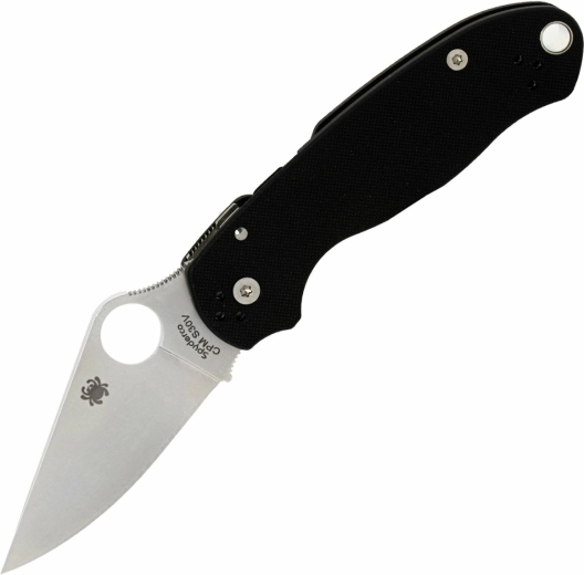 Kišeninis peilis Spyderco Para 3 Black G10, satininė geležtė 7,5 cm