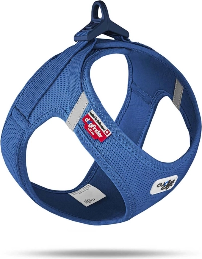 Curli šunų petnešos air-mesh su sagtimi, mėlynos, dydis L (8–13 kg)
