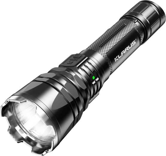 Tactical Flashlight KLARUS XT12GT Pro 1600 lm with Dual Switch and USB Charging