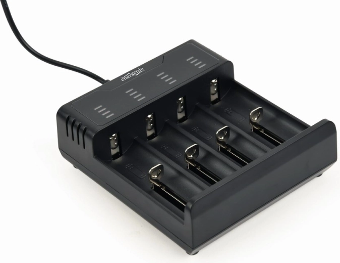 USB charger for Ni-MH and Li-ion batteries, black