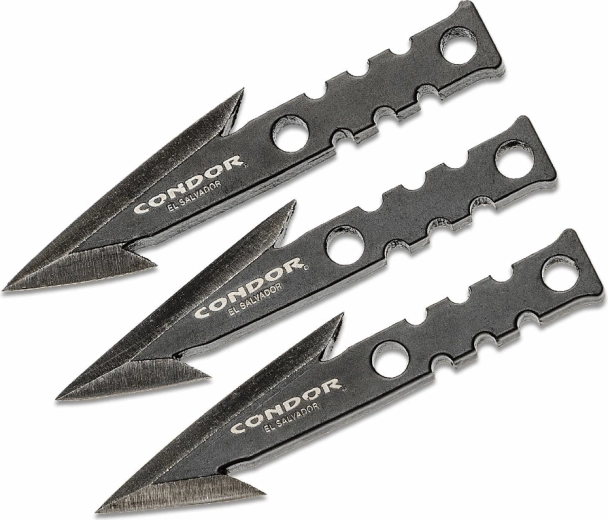 Condor Pocket Pike Barbed Fishing Spear Set, 3 pcs, nylon sheath