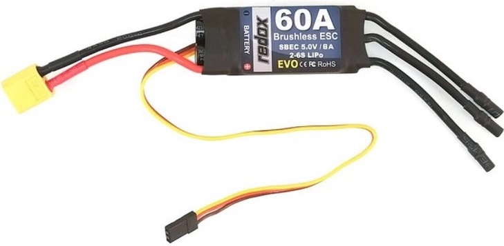 Redox Evo 60A apsukų reguliatorius bešepetėliams varikliams – 1 vnt.