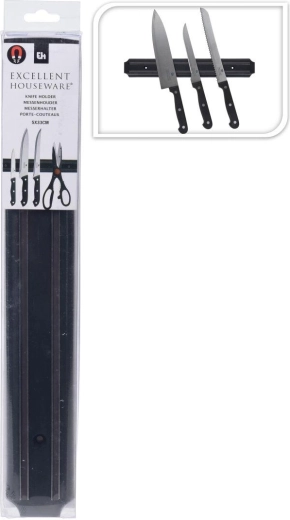 Magnetinė peilių juosta 33 cm – juoda